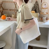 Сумка через плечо, вместительный и большой шоппер, коллекция 2023, Южная Корея