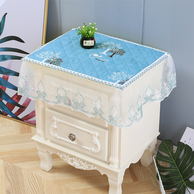 【床头柜盖巾】床头柜罩盖巾欧式床头柜多用巾盖布桌布防尘巾蕾丝,居家布艺,床头柜盖布,淘宝优惠券,粉丝福利购,淘宝优惠卷