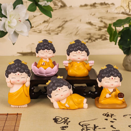观音佛祖小神仙桌面装饰摆件