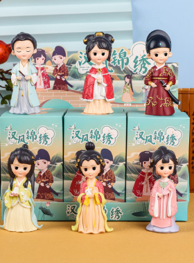 合成树脂国潮创意礼品汉风锦绣盲