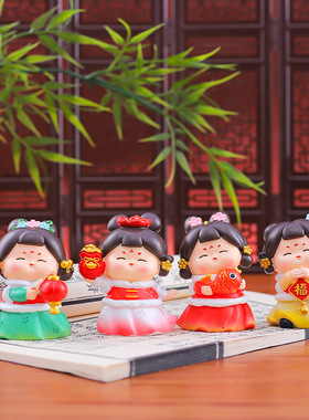 驰猫合成树脂国潮装饰摆件