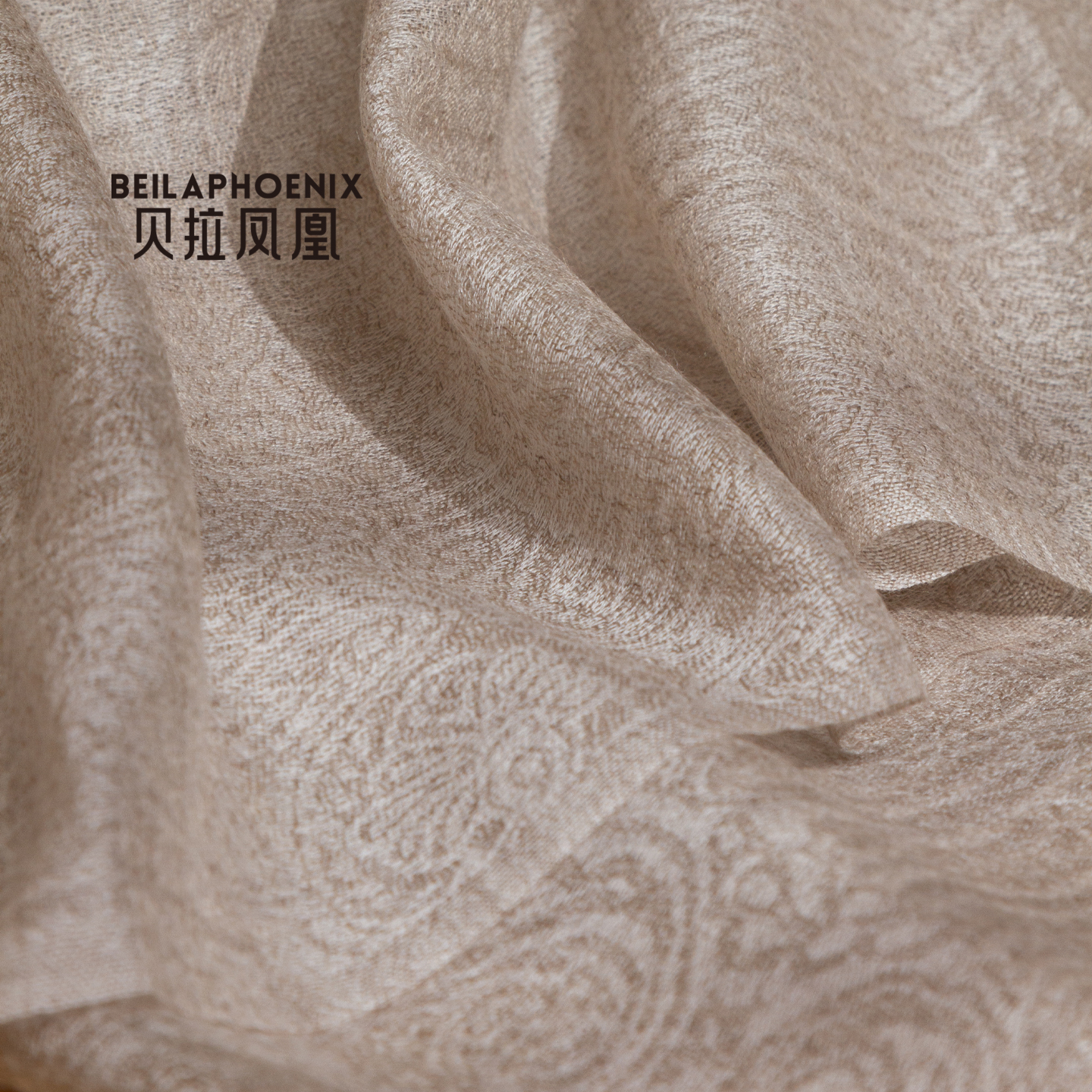 贝拉凤凰新款纯羊绒围巾披肩