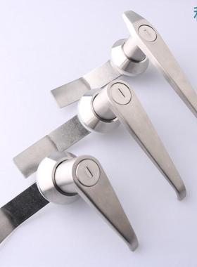 MS304电控开关柜不锈钢锁MS303配电箱门把手锁 MS301消防箱执手锁