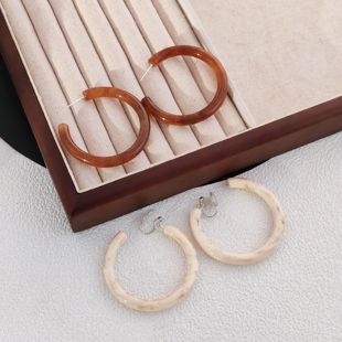 港风复古C形耳圈耳环夸张个性秋冬轻奢高级感耳夹显脸小气质耳饰