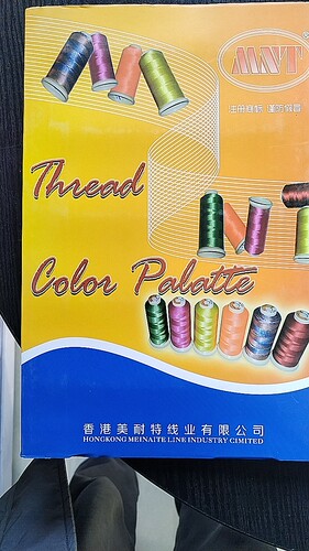 美耐特牌 MNT  150/3丝光线 高强线色卡 棉服皮料丝线卡