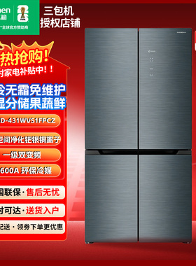 Ronshen/容声 BCD-431WVS1FPCZ零平嵌冰箱四门IDP除菌超薄三包机