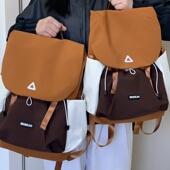 高颜值轻便撞色双肩包女大容量高中大学生背包初中生书包旅游包