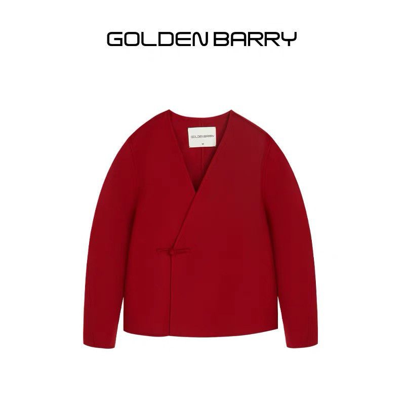 GOLDEN BARRY|金和百瑞25年冬新中式廓形短款羊毛大衣141009女