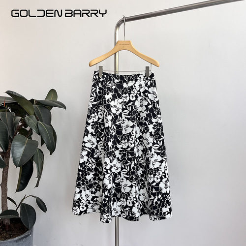 GOLDEN BARRY｜金和百瑞2025年夏310209女装印花A字裙