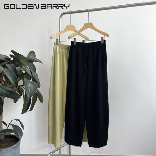 GOLDEN BARRY｜金和百瑞2025年512010裤缝拼接宽腿裤