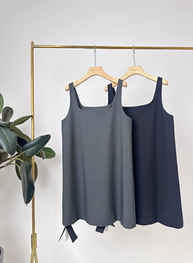 GOLDENBARRY|303053优雅短款吊带裙