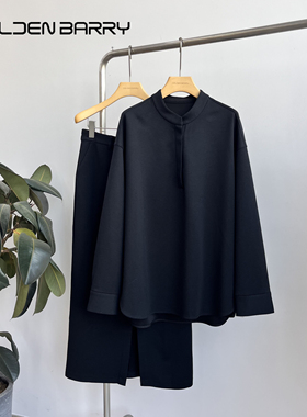 GOLDEN BARRY｜金和百瑞215121/310188高级慵懒半开上衣半裙套装