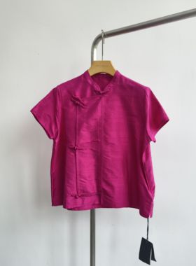 GOLDEN BARRY|金和百瑞2025年夏213082新中式盘扣上衣