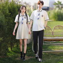 英伦班服学院风JK校服衬衫套装初高中学生毕业照成人礼服连衣裙子