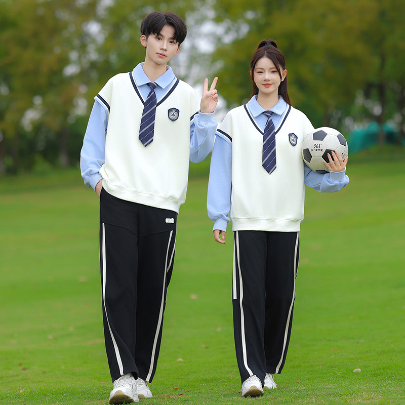 初中生班服秋季卫衣套装高中生运动会开幕式服装小学生校服学院风