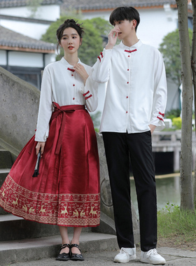 毕业学生班服新中式古风朗诵合唱演出服中国风舞蹈初中六年级高中