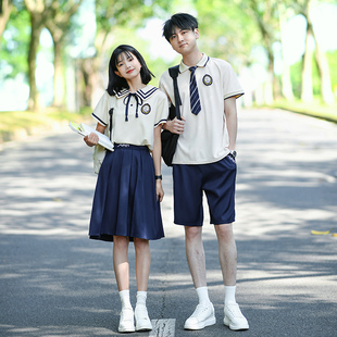 夏季班服短袖JK毕业照礼服小学生初中高中合唱团朗诵演出服初高三