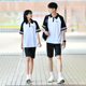 两件套 短裤 中考体育考试专用运动服套装 初三学生男女高中班服短袖
