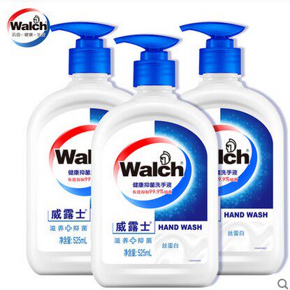 威露士洗手液健康抑菌滋润瓶装家庭用特惠护手套装 525ml*3瓶包邮