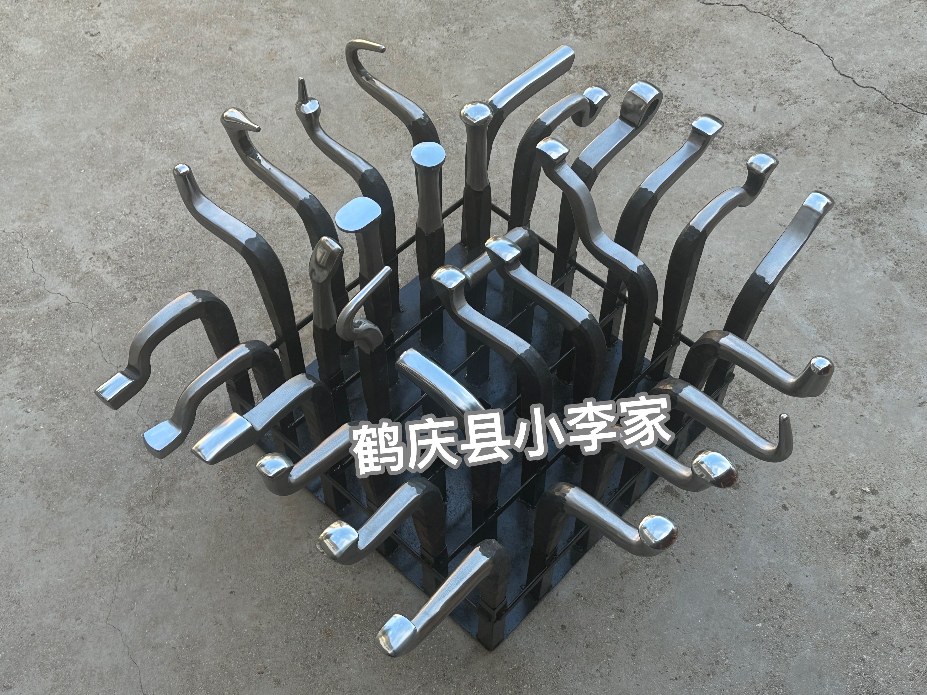 包邮纯手工金工铁马拐针 铁砧子 打壶打碟打杯子基础工具大号30件