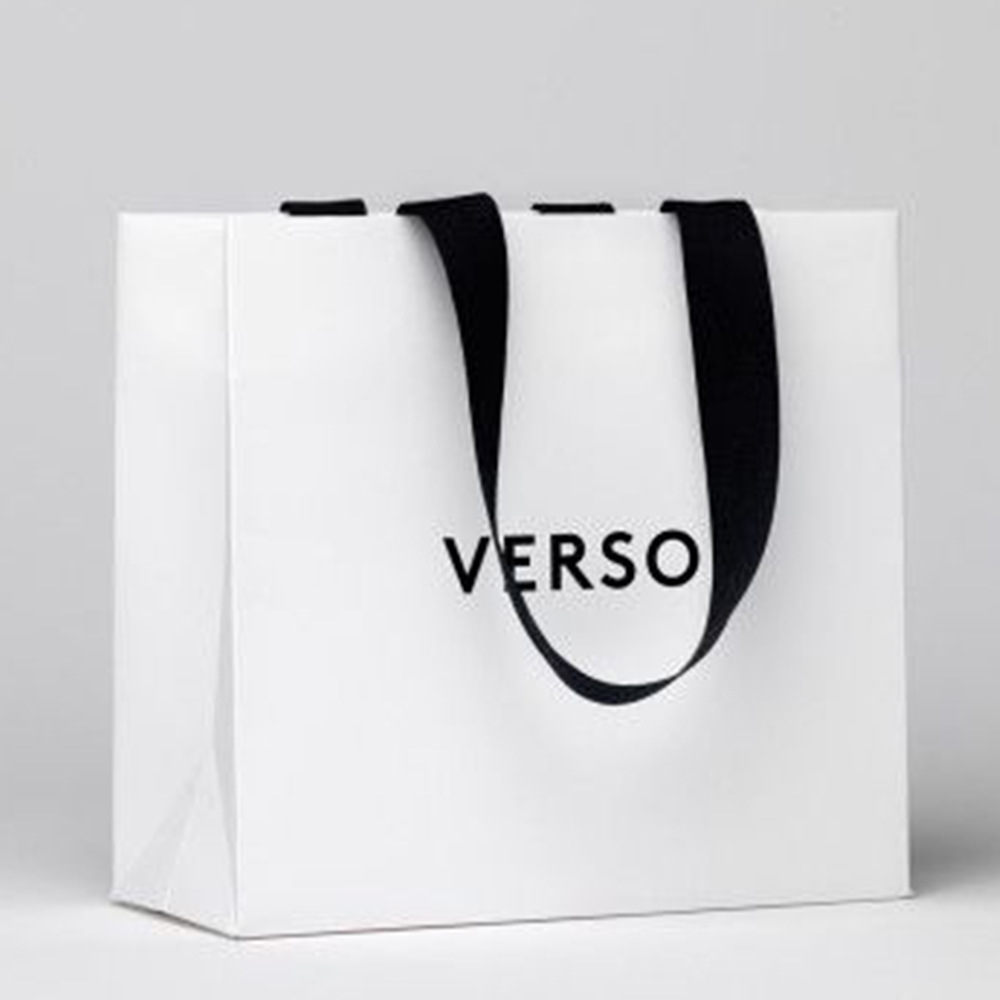 纸袋定制手提袋购物袋印刷品牌标志豪华服装包装白纸购物礼品袋纸