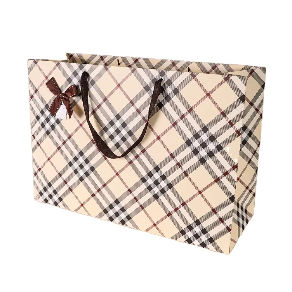 纸袋定制手提袋购物袋纸袋定 制有竞争力的价格优雅品牌标志化妆