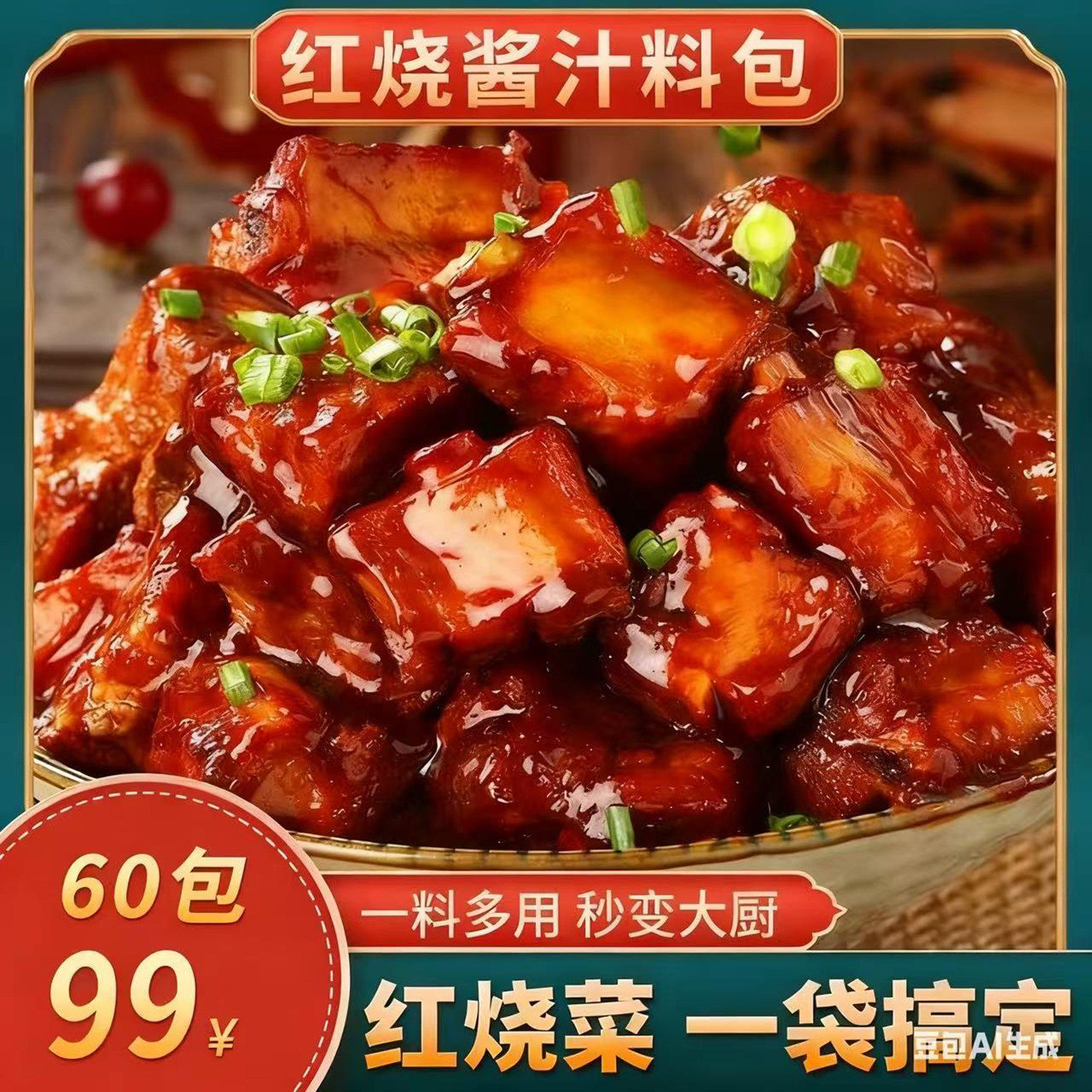 盛莱德优选万能红烧酱汁红烧肉