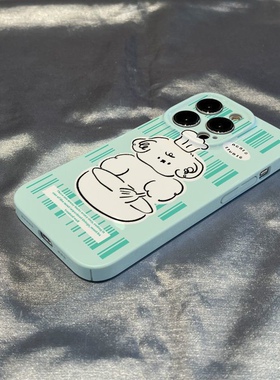 可爱卡通人物大厨狗狗清新简约适苹果安卓14手机壳菲林硬壳全包11/12promax高级xs/xr防摔7p创意
