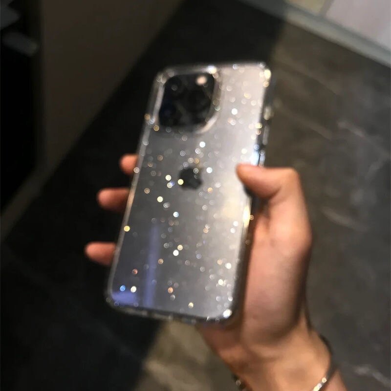 简约ins女神风亮晶晶闪粉15/14手机壳11苹果12promax仙女iPhoneX网红13软胶8p