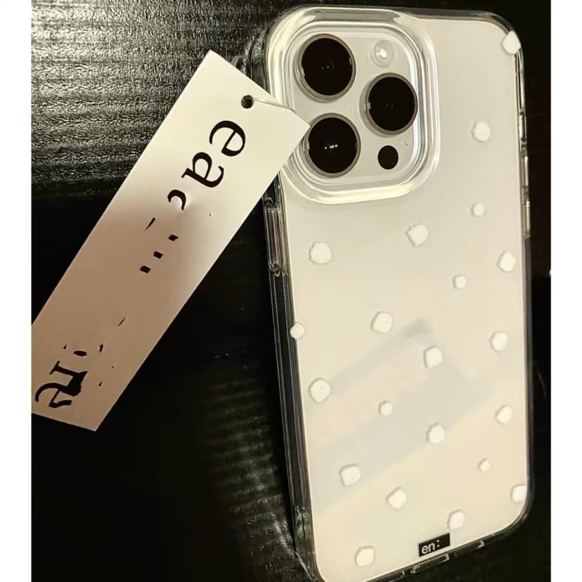 白色小云团适用于苹果16/15安卓手机壳软壳透明个性 11/12promax高级xs/xr防摔7p