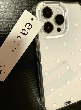 白色小云团适用于苹果16/15安卓手机壳软壳透明个性 11/12promax高级xs/xr防摔7p