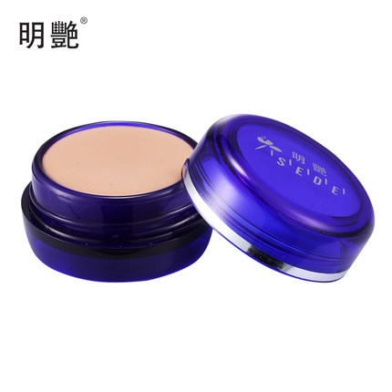 正品明艳遮瑕膏丝绨控光粉底膏遮盖疤痕女雀斑痘印纹身黑眼圈