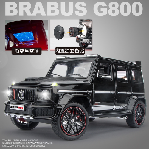 奔驰巴博斯G800合金星空顶车模型