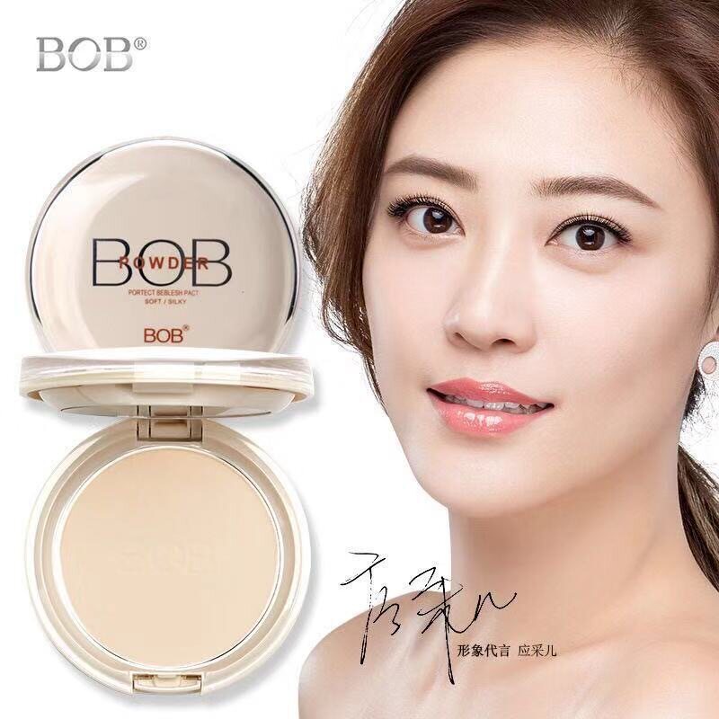 BOB 定妆粉饼遮瑕持久控油防水保湿提亮国产老牌干粉底女高光有色