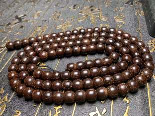 原色金印尼椰蒂手串桶珠手链男女单圈佛珠散珠原生态文玩厂家手