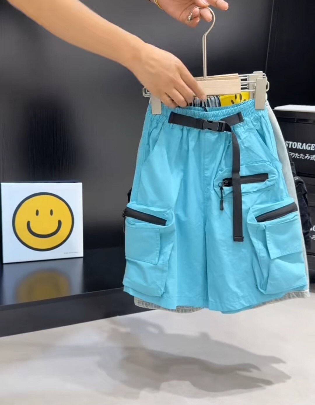 男童工装短裤2026夏款中小童韩版潮色速干短裤酷帅休闲宽松五分裤