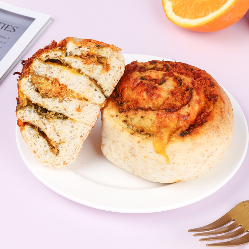 橡木盾全麦青酱蒜香小松卷