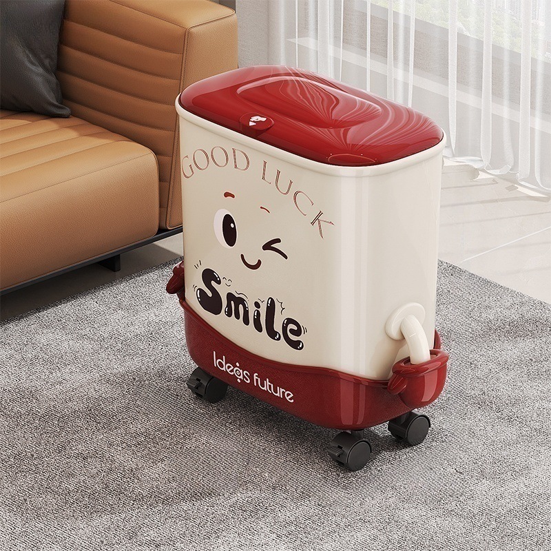 创意垃圾桶家用客厅厨房卧室卫生间厕所高颜值带盖大容量可爱纸篓