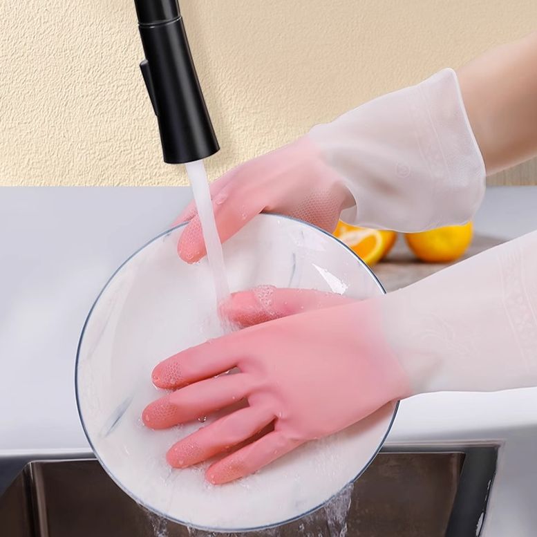 洗碗手套女厨房专用乳胶橡胶耐用刷碗洗衣服胶皮家务清洁防水家用