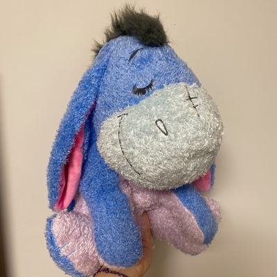 迪家在售屹耳驴坐高35cm蓝色毛绒玩具喜欢礼物