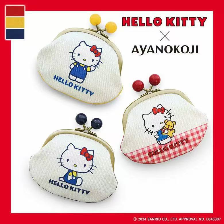 日本aya口金包可爱三丽鸥Hellokitty硬币零钱包戒指饰品收纳包萌