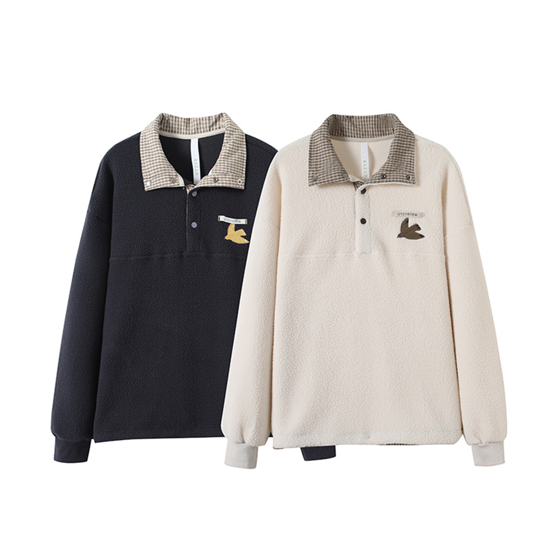 仿羊羔绒加厚保暖卫衣外套女