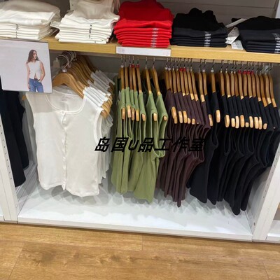 女士前排扣背心T恤484226