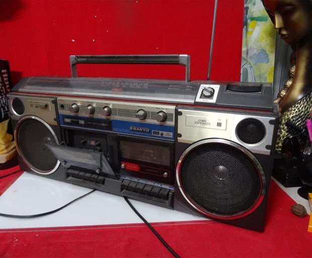 特大号老录音机80年代双卡收录机怀旧古董摆件电影道具橱窗陈列