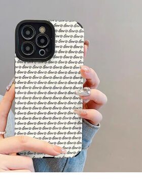 适用于满屏小花适用于iPhone16promax/15pro/14/13mini竖皮纹手机壳苹果11pro个性7plus/8plus高级se欧美12pr