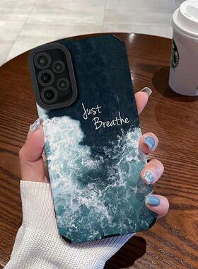 潮流适用于三星S25ultra/S24/S23/S20FE手机壳A54/A53/A52/A51个性note20ultra撞色A15/A13/A22/A23拼接几何