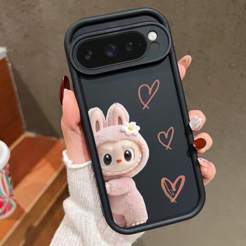 适用于粉红拉布布适用谷歌Pixel10proXL/10pro手机壳9proXL卡通Google Pixel8pro保护套7pro软壳7A/8A/10可爱