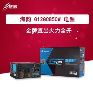 （绝版）海韵电源G12 GC650W全新金牌直出750W 850W台式机电源