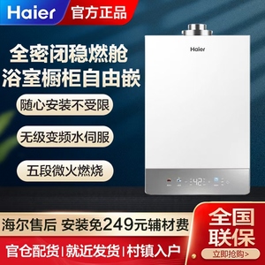 Haier/海尔JSG31-16KU3FPXCU1 燃气热水器全密闭稳燃舱平衡式静音
