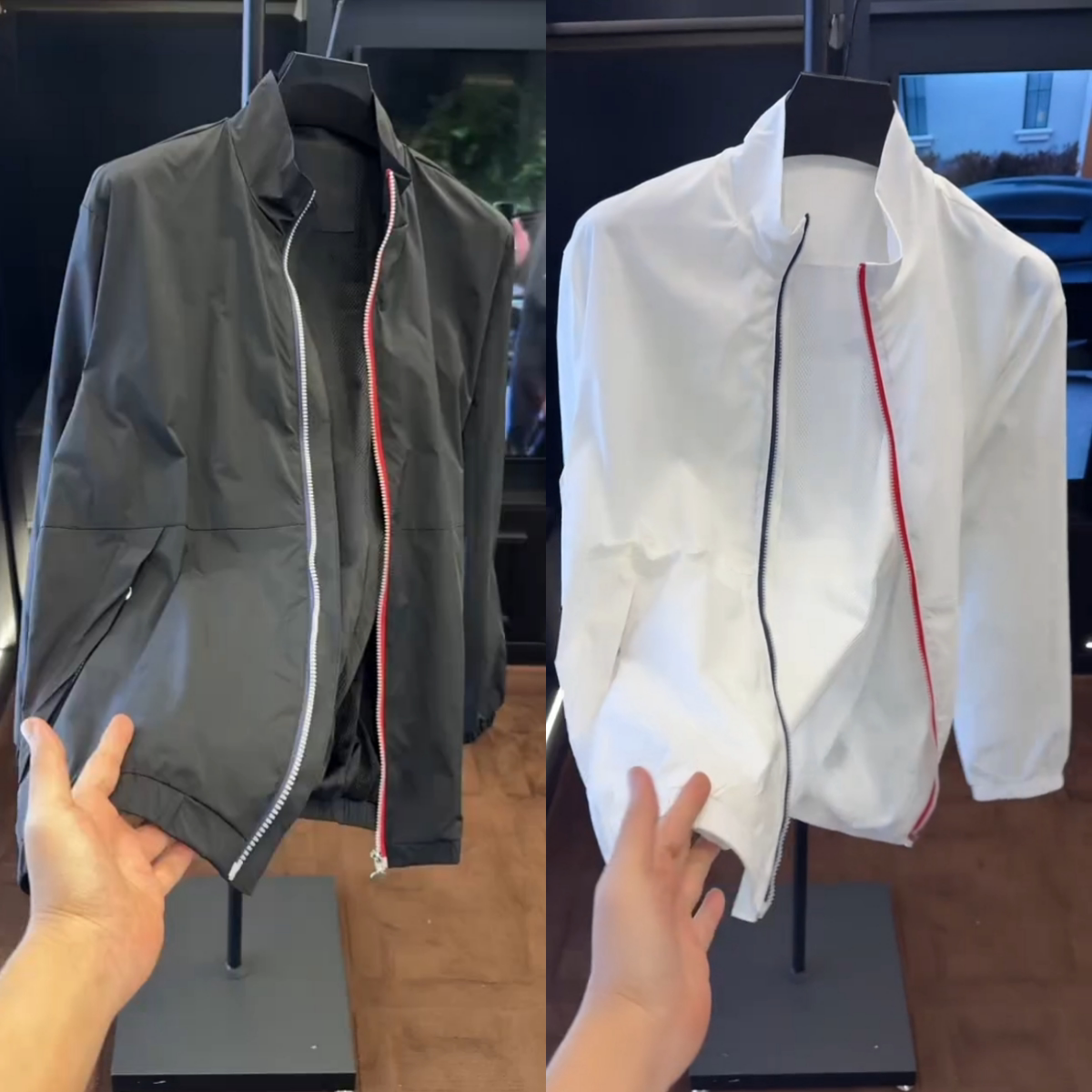 夏季上新轻薄款立领夹克男士时尚高级潮流简约设计感户外休闲外套